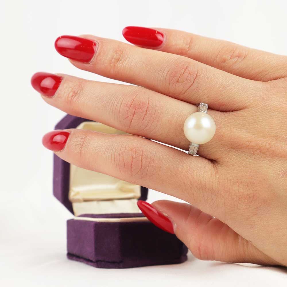 Anello perla cod 7591