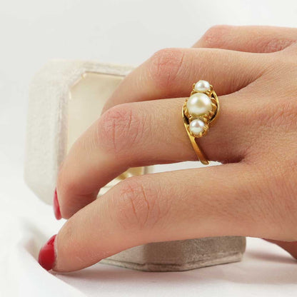 Anello perle cod 7582