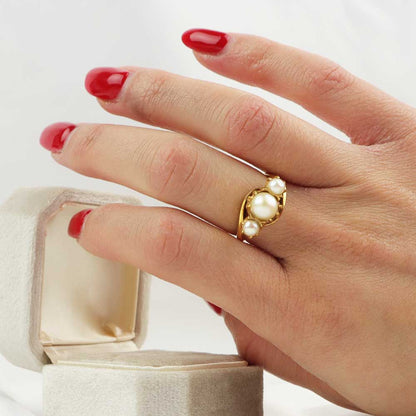 Anello perle cod 7582