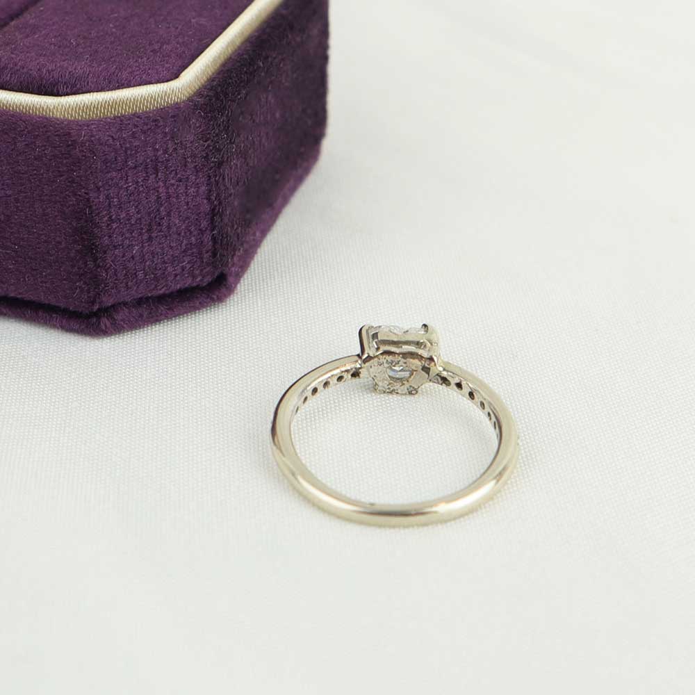 Anello solitario cuore cod 7625