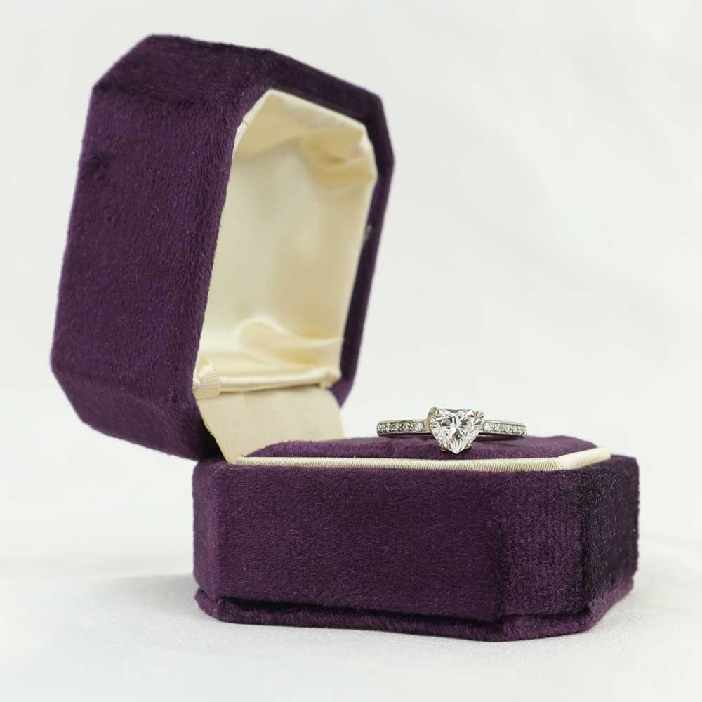 Anello solitario cuore cod 7625