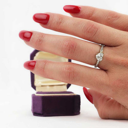 Anello solitario cuore cod 7625