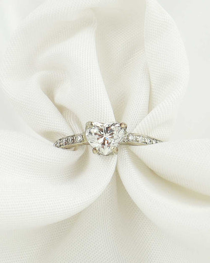 Anello solitario cuore cod 7625