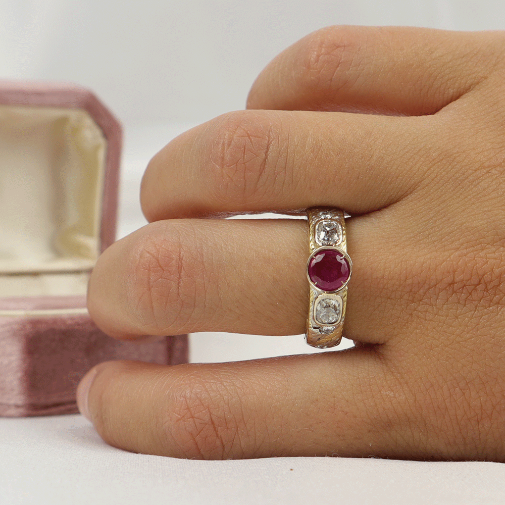 Anello zaffiro rosa cod 7287