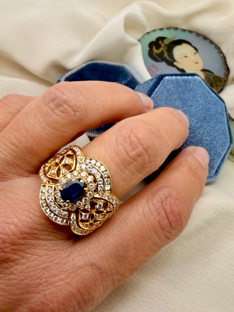 Anello zaffiro cod 8089