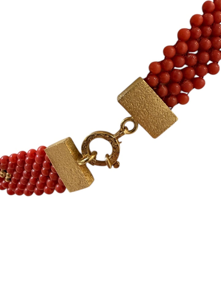 Collana corallo cod 8094