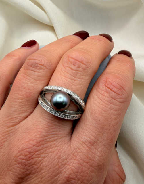 Anello perla cod 7640