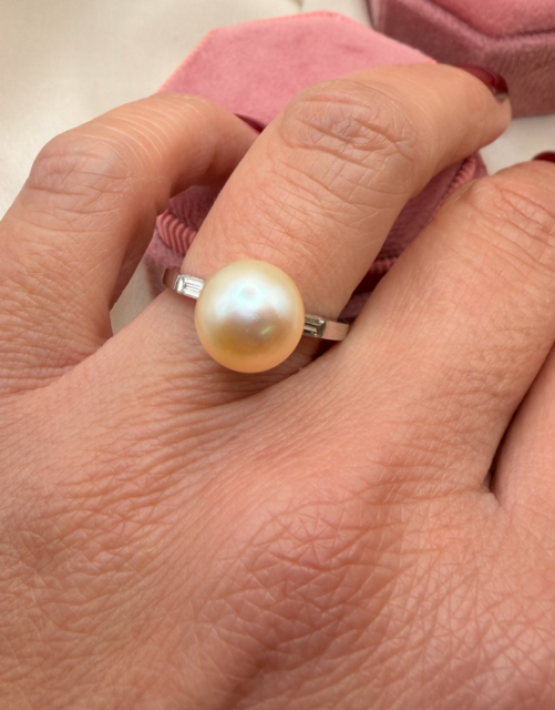 Anello perla cod 8115
