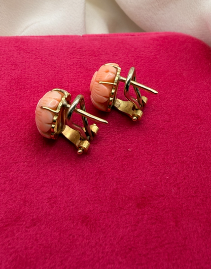 Orecchini corallo cod 8193