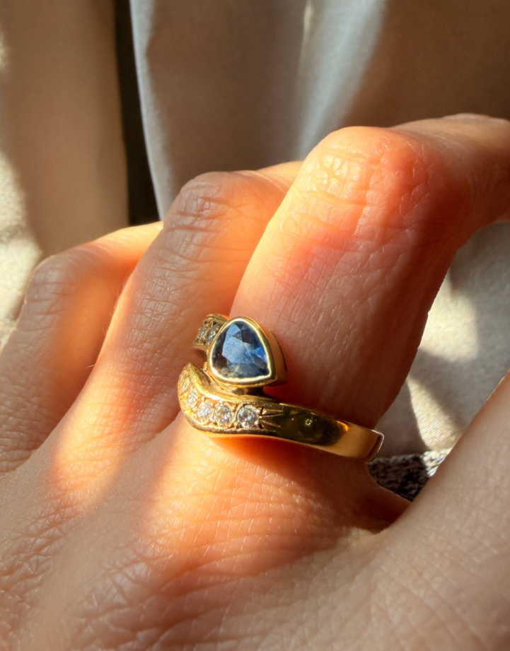 Anello zaffiro cod 8266