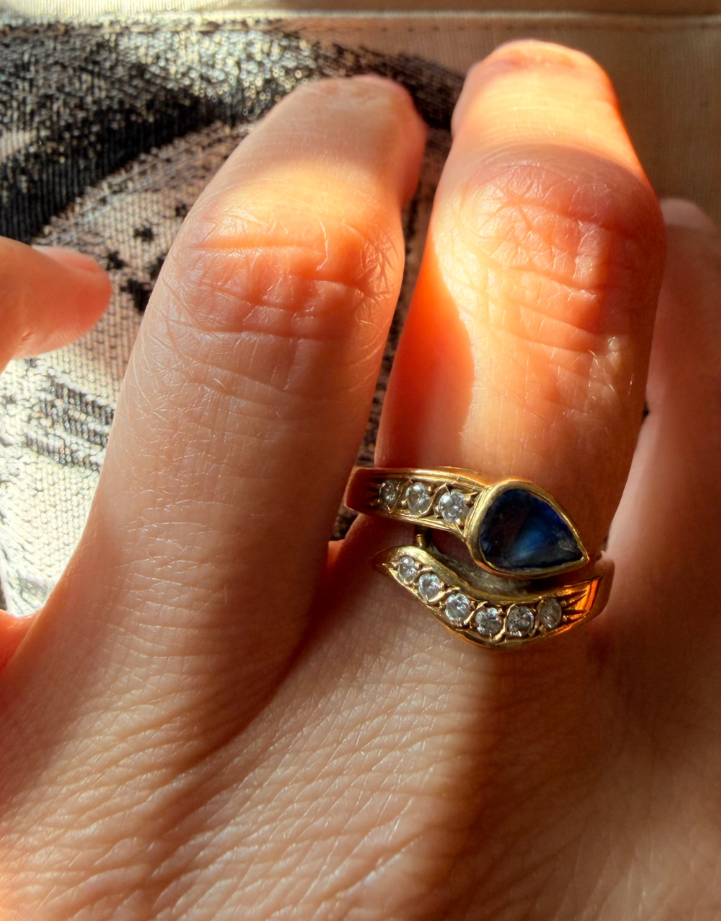 Anello zaffiro cod 8266