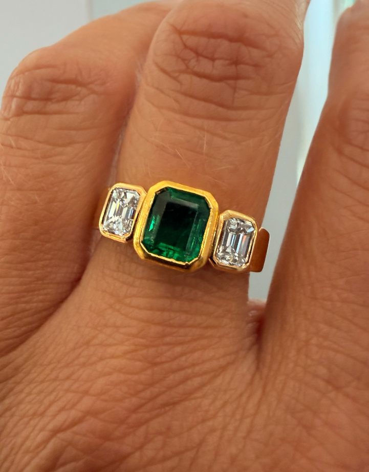 Anello smeraldo cod 8498