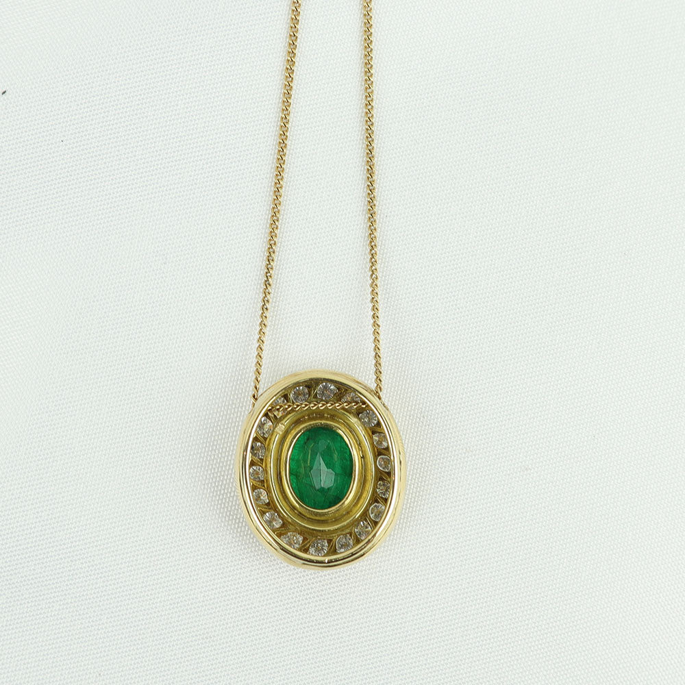Collana smeraldo cod 6878