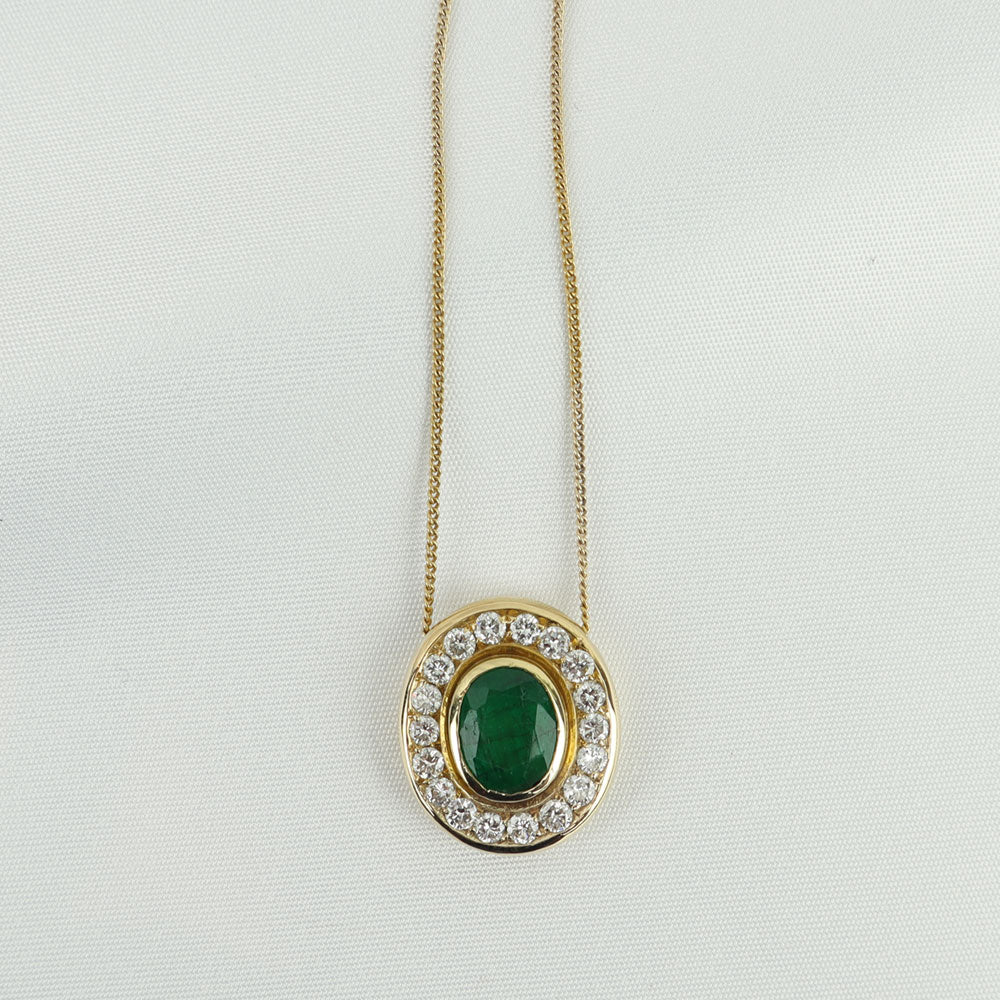 Collana smeraldo cod 6878