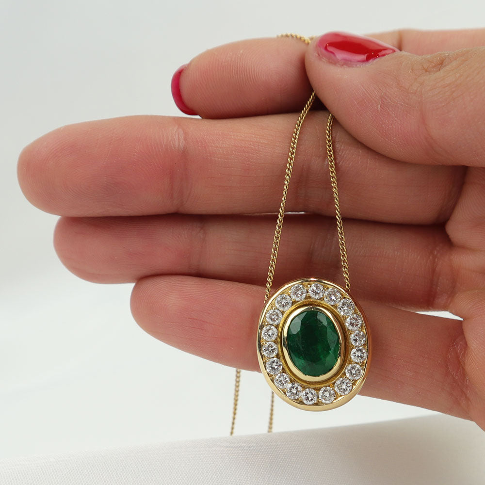 Collana smeraldo cod 6878