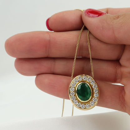 Collana smeraldo cod 6878
