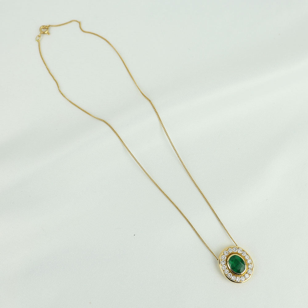 Collana smeraldo cod 6878