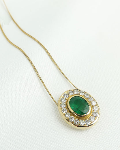 Collana smeraldo cod 6878