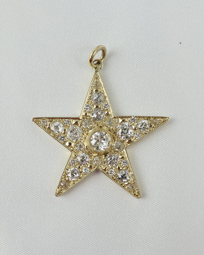 Ciondolo Stella in oro e diamanti cod 6950