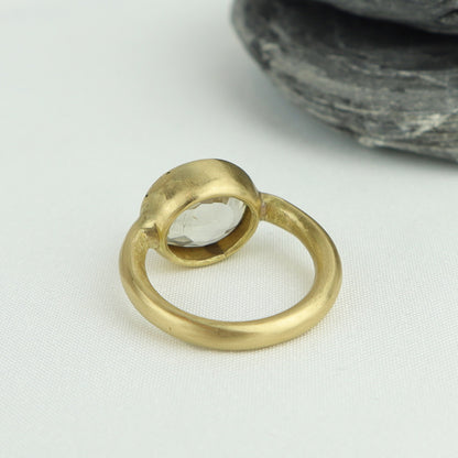 Anello zaffiro giallo cod 7266